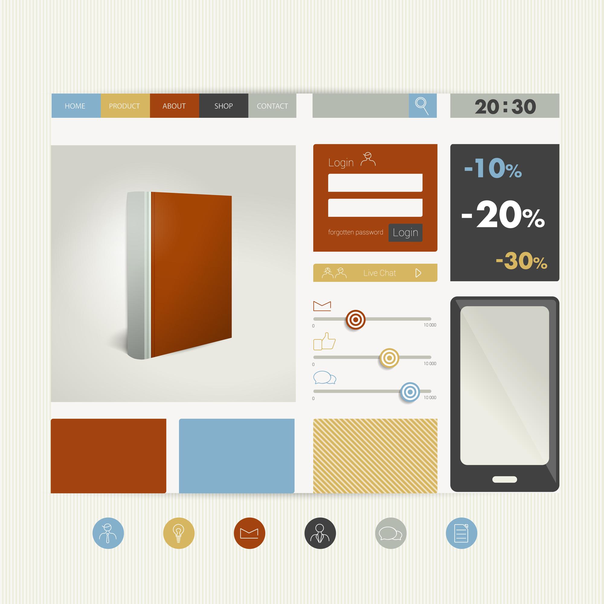 User interface catalog view with filters